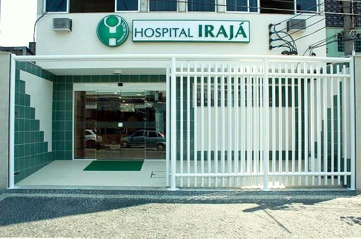Entrada do Hospital Irajá, na Rua Pereira de Araújo, no Rio de Janeiro